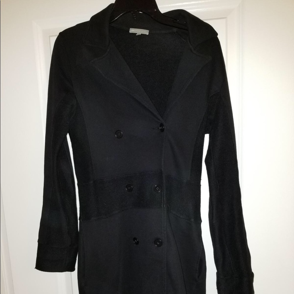James Perse Black Trench Coat